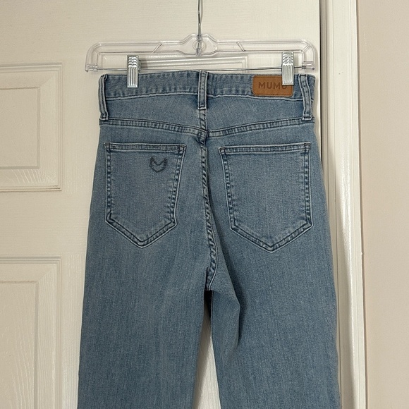 Excellent Show Me Your Mumu Nashville Slim Flare Jeans Size 25 Light Wash - Picture 3 of 8